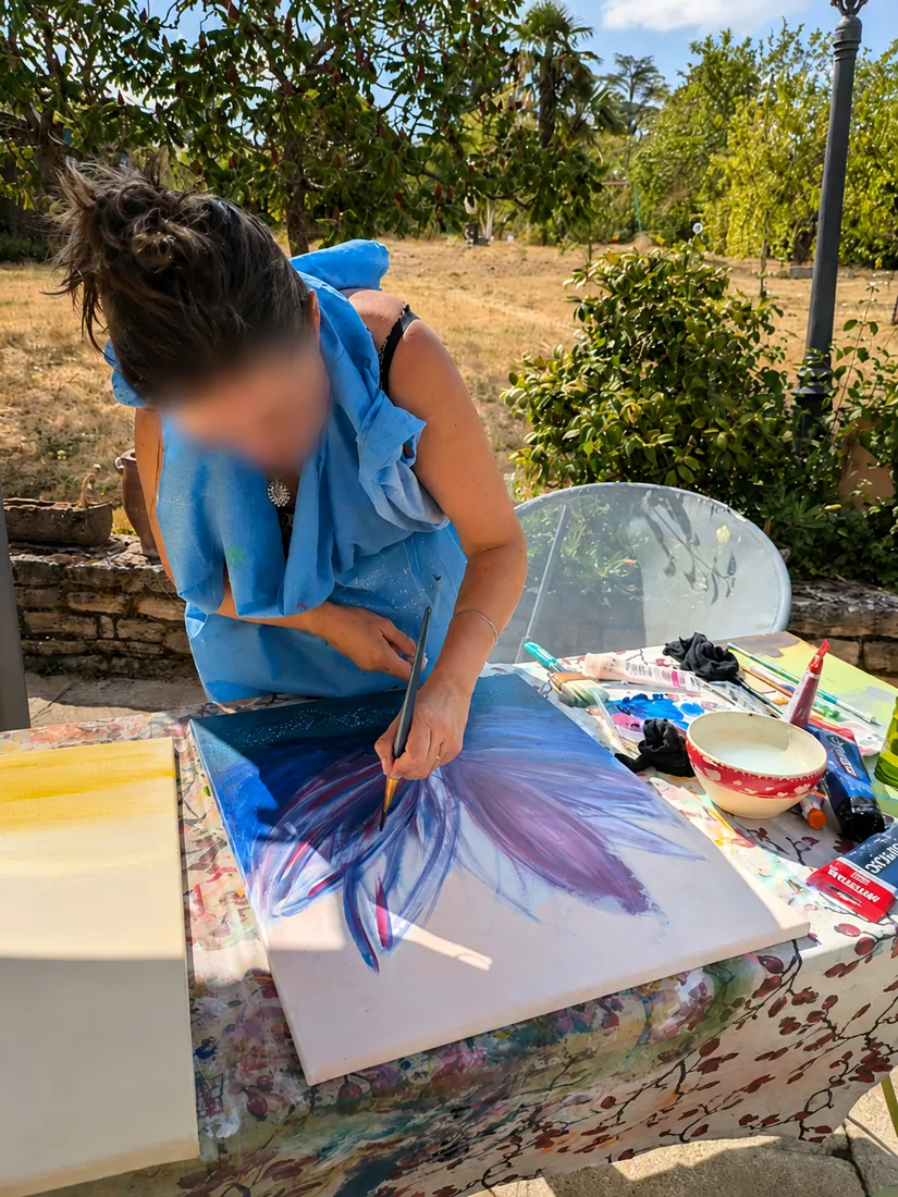 Atelier créatif d'art-thérapie avec Sylvie Puech, entre Chalon-sur-Saône et Beaune